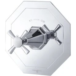 Perrin & Rowe Deco Crosstop Concealed Mixer Without Flow Control Nickel