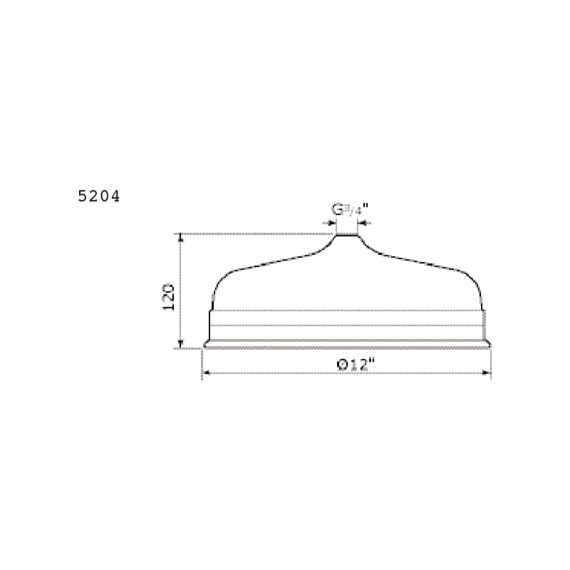 Perrin & Rowe 12″ Shower Rose Chrome 4 Perrin & Rowe 12″ Shower Rose Chrome - Image 2