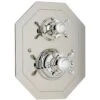 Perrin & Rowe Traditional Crosstop Concealed Shower Mixer Pewter -Home Bathroom perrin rowe 5556pf