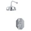Perrin & Rowe Traditional Shower Set 3 With 12″ Rose -Home Bathroom perrin rowe tss3cp 12