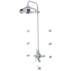 Perrin & Rowe Traditional Shower Set 4 With 12″ Rose