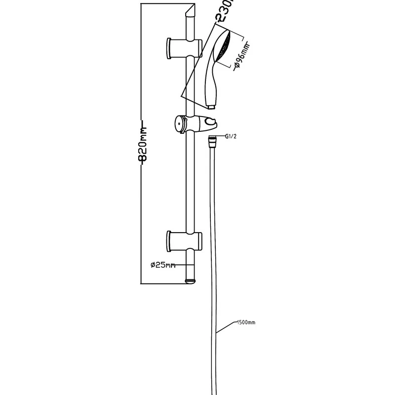 Premier® Premier Slide Rail Kit With Single Function Handset 4 Premier® Premier Slide Rail Kit With Single Function Handset - Image 2