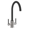 Prima+ Swan Neck Dual Lever Mixer Tap Black 1 Prima+ Swan Neck Dual Lever Mixer Tap Black -Home Bathroom prima bpr700