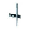 RAK Feeling Square Horizontal Shower Valve With Wall Outlet Black -Home Bathroom rak rakfsv2504shs