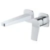 RAK Petit Square Wall Basin Mixer Chrome -Home Bathroom rak rakpes3007c