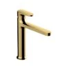 RAK Portofino Medium Height Basin Mixer No Waste Brushed Gold 2 RAK Portofino Medium Height Basin Mixer No Waste Brushed Gold -Home Bathroom rak rakpor3016g