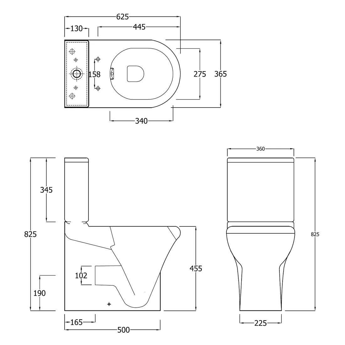 RAK Compact Rimless Full Access WC Pan 4 RAK Compact Rimless Full Access WC Pan - Image 2