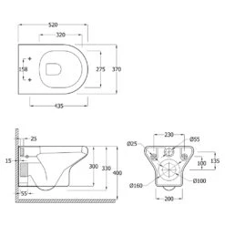 RAK Compact Wall Hung Pan -Home Bathroom rak rkcwhp 2