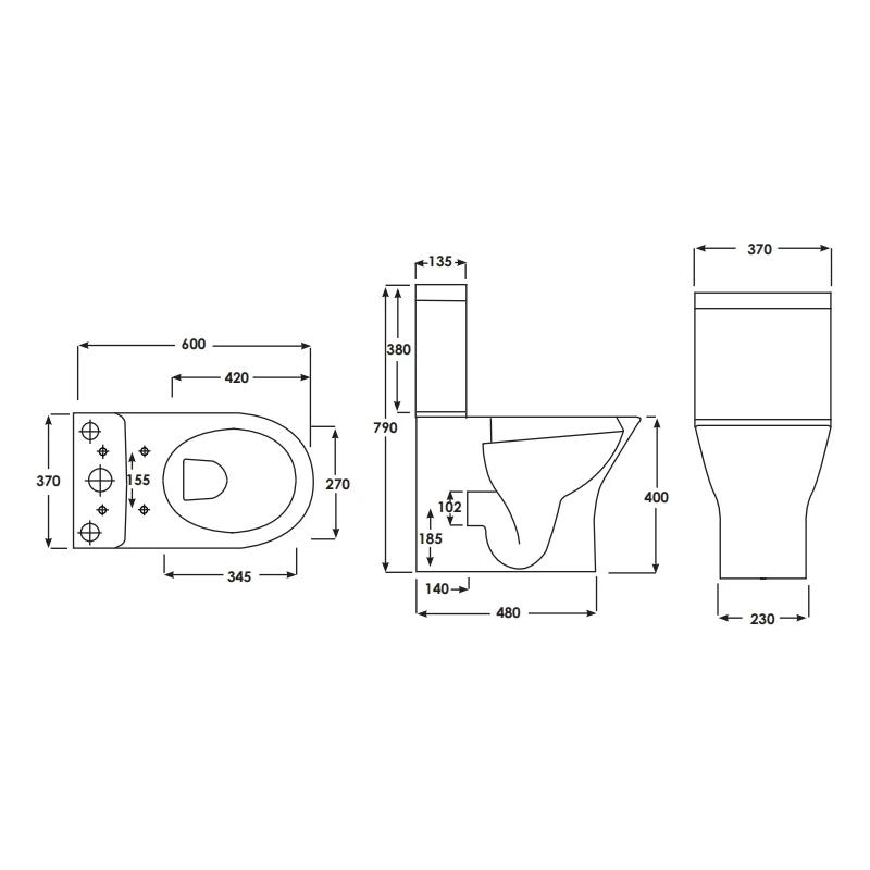 RAK Resort Mini Back To Wall WC Pack With Sandwich Seat 4 RAK Resort Mini Back To Wall WC Pack With Sandwich Seat - Image 2