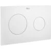 Roca PL10 Flush Plate Matt White -Home Bathroom roca 890089207