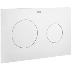 Roca PL10 Flush Plate Matt White