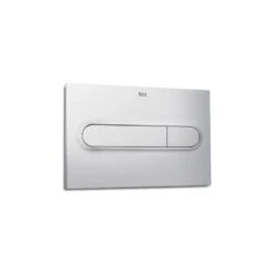 Roca PL1 Flush Plate Operating Panel Matt Chrome