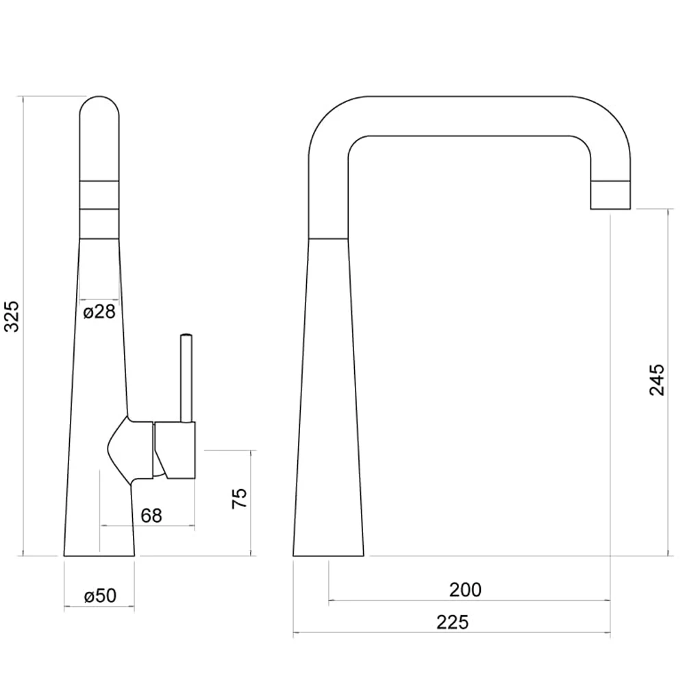 Trisen Tristo Single Lever Kitchen Mixer Tap 4 Trisen Tristo Single Lever Kitchen Mixer Tap - Image 2