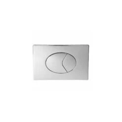 Twyford Air Button Dual Flush Plastic Large Plate Chrome