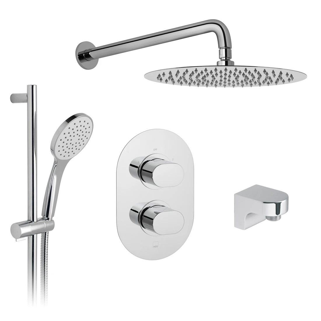 Vado Life 2 Outlet Thermostatic Shower Set 3 Vado Life 2 Outlet Thermostatic Shower Set
