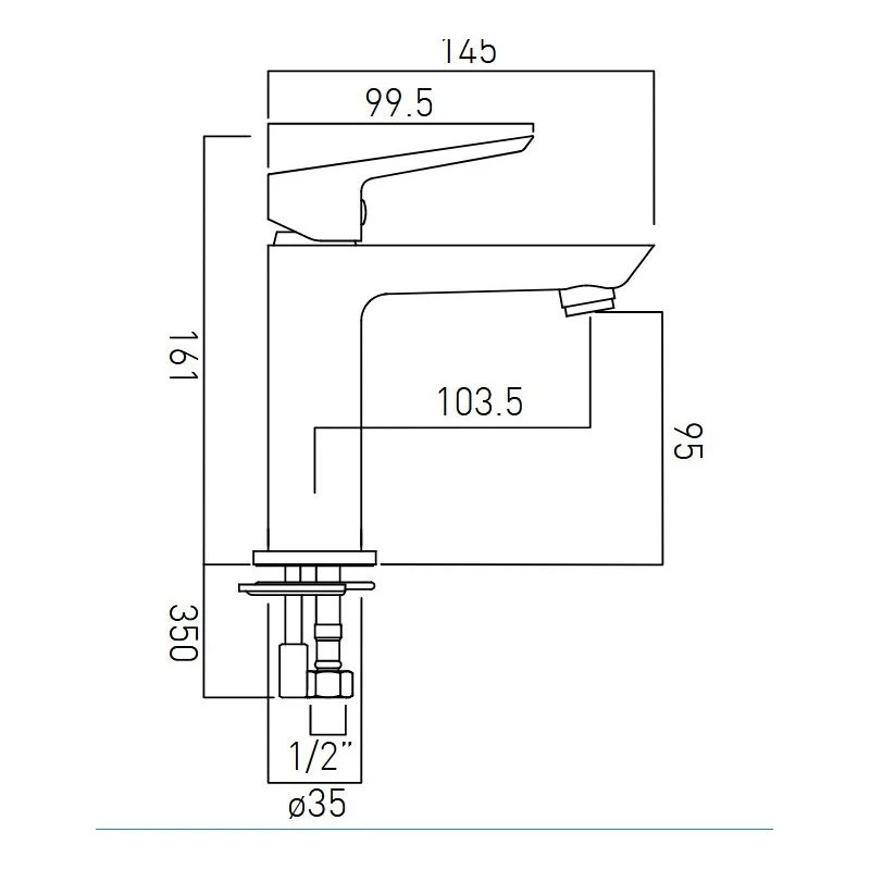 Vado Photon Mini Mono Basin Mixer 4 Vado Photon Mini Mono Basin Mixer - Image 2