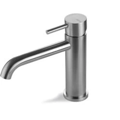Vema Tiber Basin Mixer Stainless Steel
